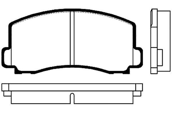 KAVO PARTS Комплект тормозных колодок, дисковый тормоз BP-5503